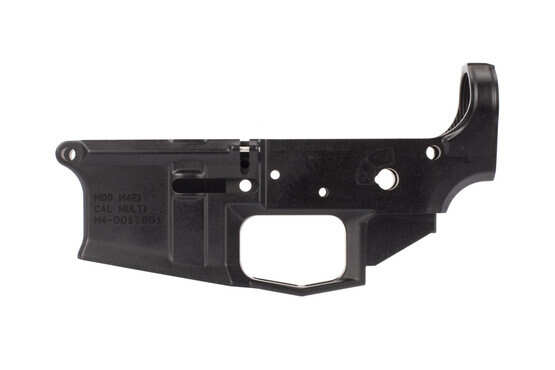 The Aero Precision M4E1 Stripped lower features an integral enlarged trigger guard